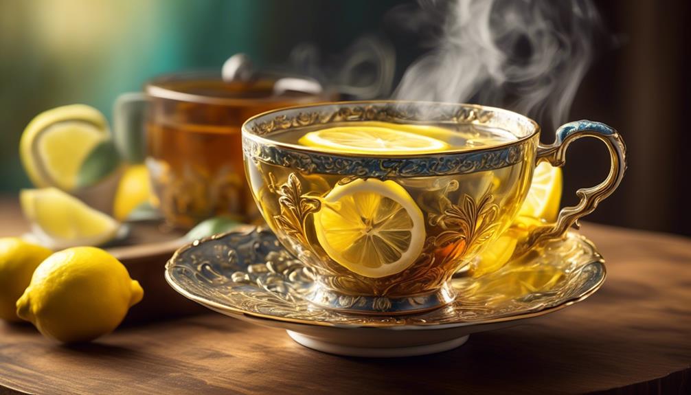 lemon tea boosts health