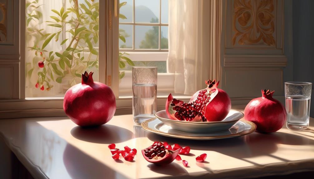 pomegranate empty stomach benefits